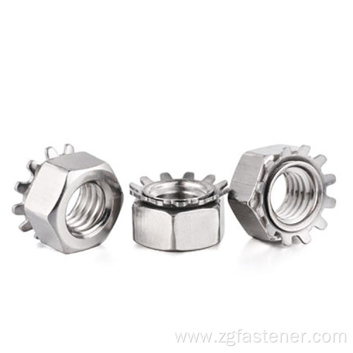 A2-70 stainless steel kep nuts Hex Kep Nuts
